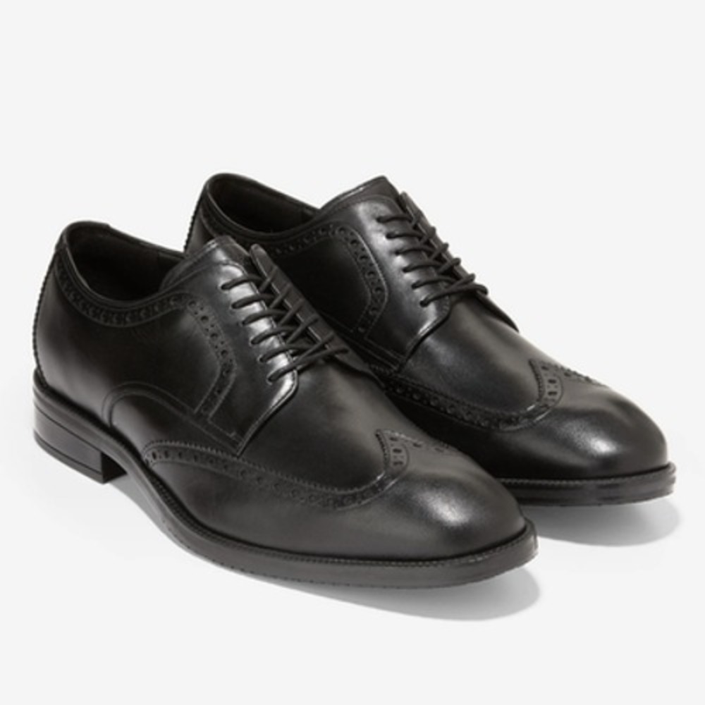 Cole Haan Men's Modern Essentials Wingtip Oxford Shoes Black Size 9